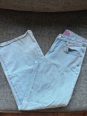 edikted low rise wide leg jeans